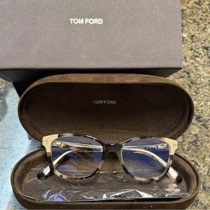 Tom Ford ophthalmic glasses.